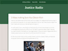 Tablet Screenshot of justiceradio.net